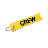 Embroidered Crew Luggage Tag - Yellow / Black | Aviamart