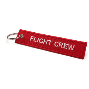 Flight Crew / Do Not Remove From Aircraft | Luggage Tag | Red / White | Aviamart