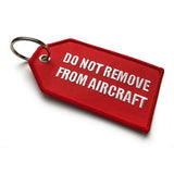 Flight Crew / Do Not Remove From Aircraft Luggage Tag | Medium | Red / White | Aviamart