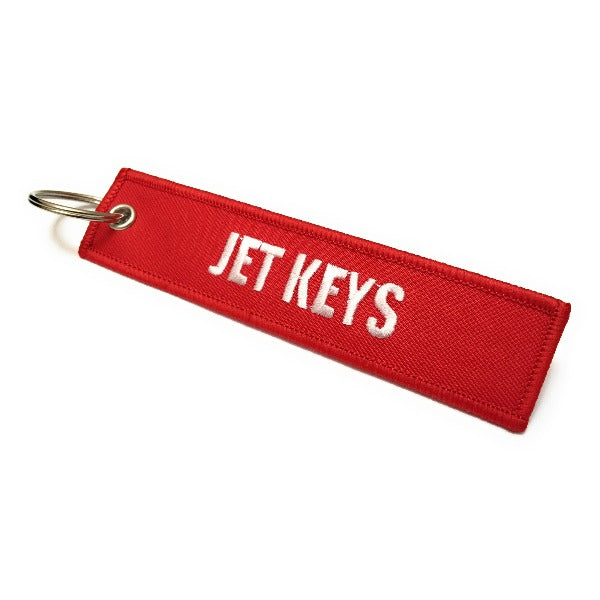Jet 2 Keychains Jet Keys / Insert Before Flight Embroidered Keychain