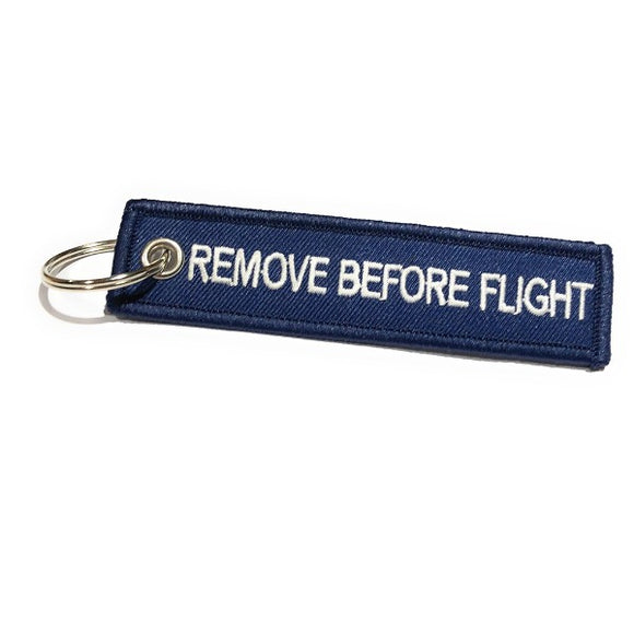 Remove Before Flight MINI Luggage Tag - Navy / White | Aviamart