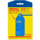 Aviationtag Satena Air ATR 42 Aircraft Skin Tag in blue colour with packaging - Aircraft Registration HK-478