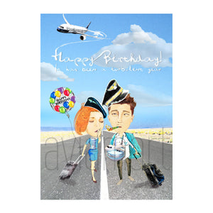 Birthday Card "Happy Birthday / It has been a turbulent year" - A6 | Aviamart