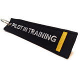 Pilot In Training Keychain | Luggage Tag | 1 Gold Stripe | Aviamart