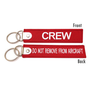 Premium Crew / Do Not Remove From Aircraft Luggage Tag - Red / White | Aviamart