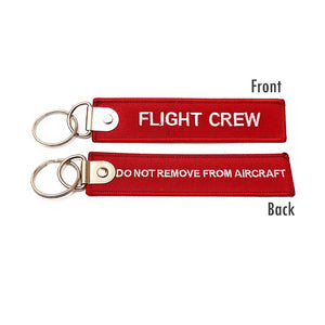 Premium Flight Crew / Do Not Remove From Aircraft Luggage Tag  - Red / White | Aviamart