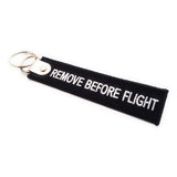 Premium Remove Before Flight Luggage Tag - Black / White | Aviamart