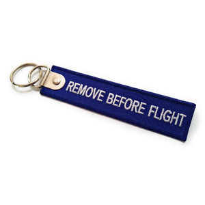 Premium Remove Before Flight Luggage Tag - Navy / White | Aviamart