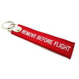 Premium Remove Before Flight Luggage Tag - Red / White | Aviamart