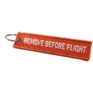 Remove Before Flight Luggage Tag - Orange / White | Aviamart