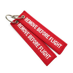 Remove Before Flight Luggage Tag - Set of 2 - Red / White | Aviamart