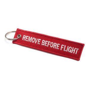 Remove Before Flight Luggage Tag - Red / White | Aviamart