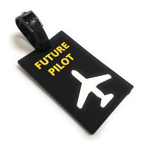 Future Pilot 2D Soft PVC Luggage Tag by aviamart® | Aviamart