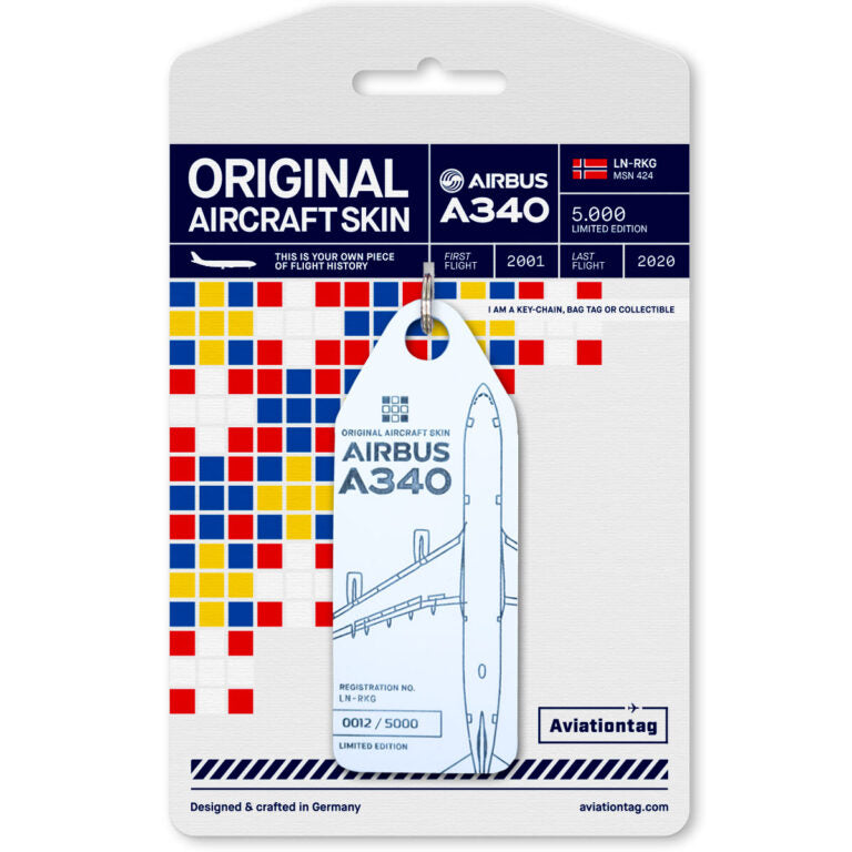 Aviationtag A380 White Aircraft Skin Tag - Singapore Airlines 9V-SKE