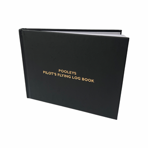 Pilot Flying Log Book in Black by Pooleys