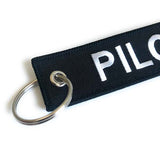 Pilot Keychain - Luggage Tag with Gold Wings | Aviamart